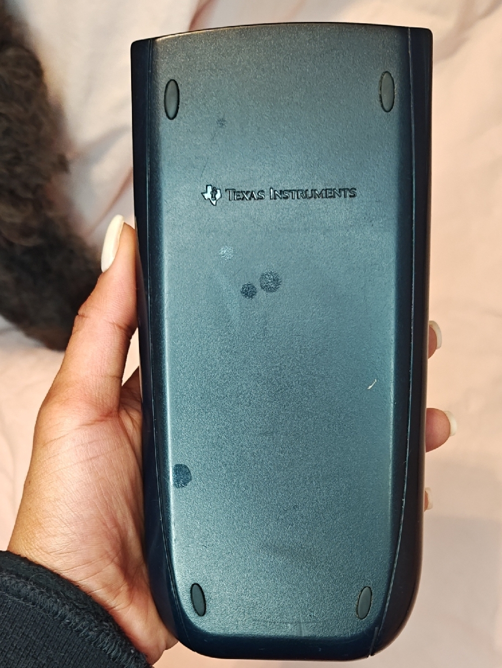 Texas Instruments Handheld Calculator Back Cover in Dark Blue